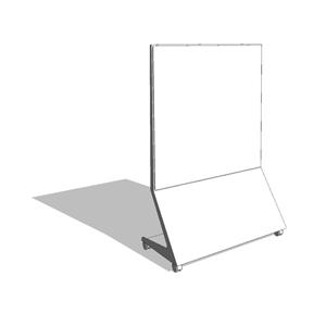 Mobile Chat-Board w/Magnetic Glass Surface - HighTower