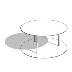 Industrial Modern Steel Ruby Round Coffee Tables - HighTower
