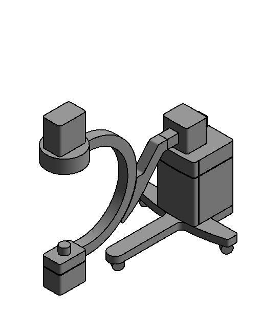 C arm Fluoroscopy Mobile X ray Unit