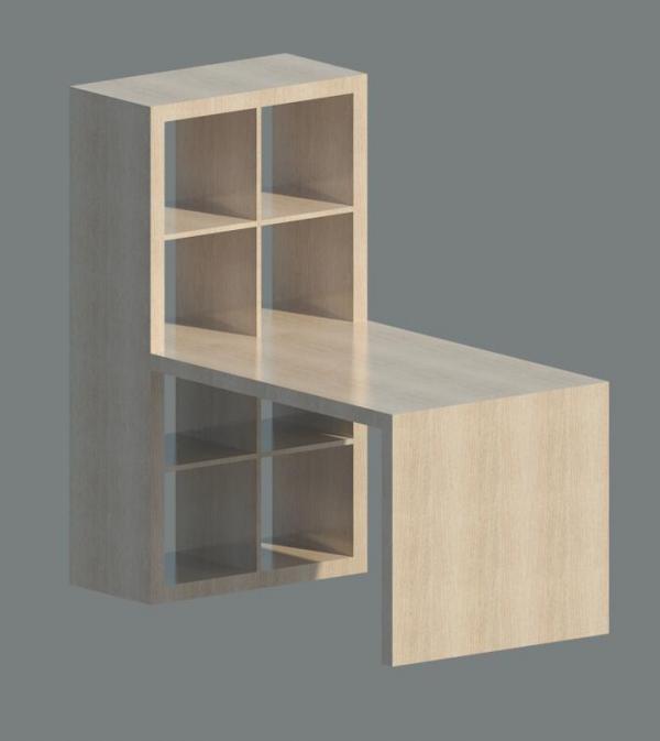 EXPEDIT Shelving with desk