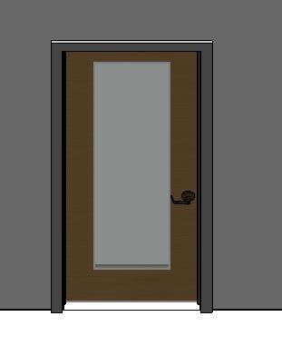 French door that opens and closes