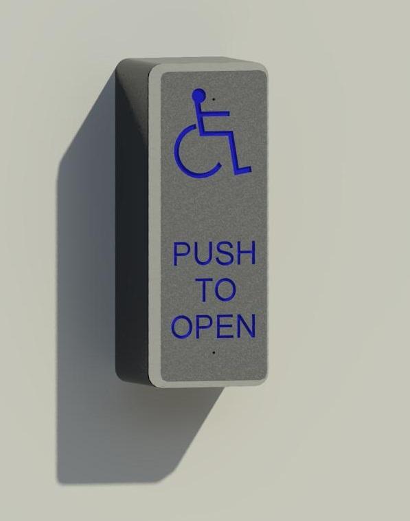 Barrier Free Door Operator - Push Button - Rectangular