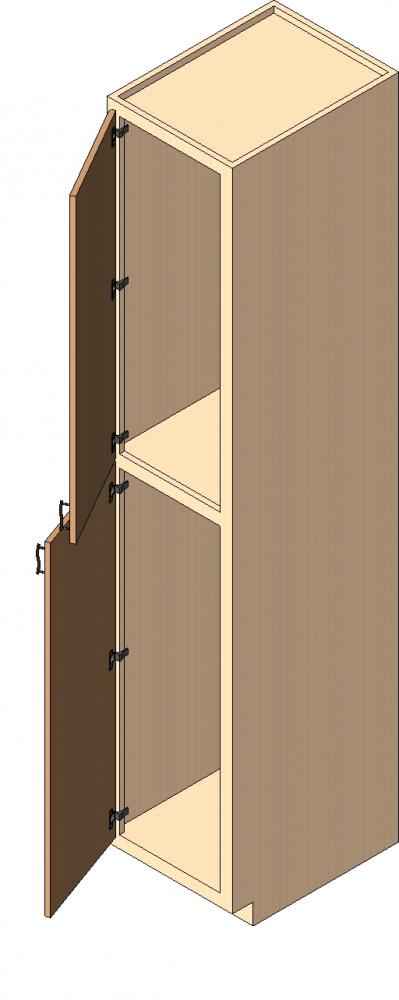 Utility Cabinet, 96" high, 2 doors