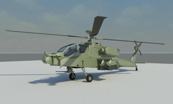 Military - AH-64 Apache Longbow Helicopter