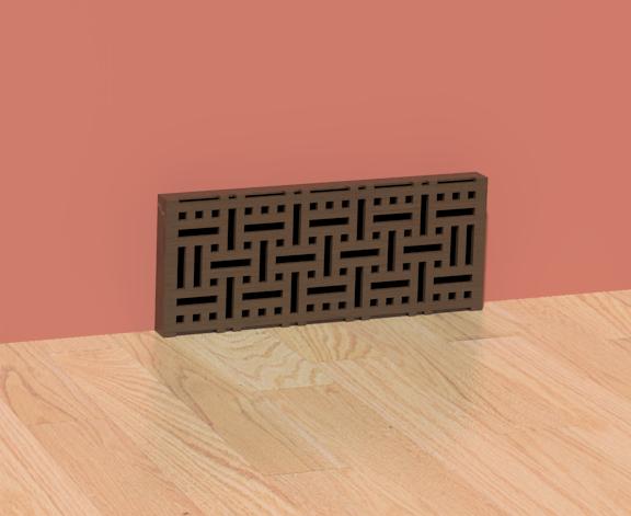 Decorative Wicker Register