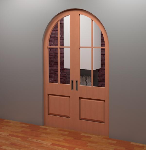 Arched Pocket Door