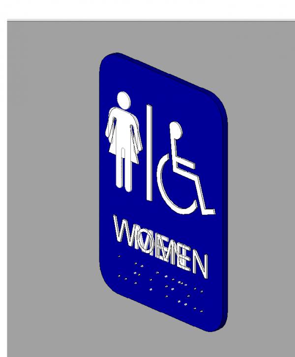 Handicap Restroom Signage