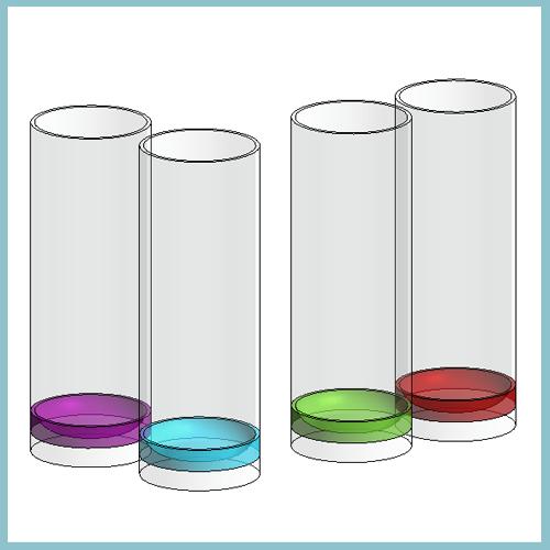 Clara Colour Based Set of 4 Tumblers