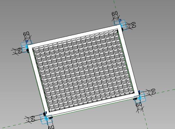 Adaptative metal grate. Rejilla técnica adaptativa