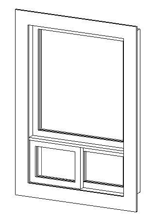 Window - Fixed w/ Bottom Slider