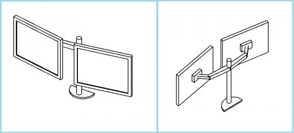 Computer Double Monitor