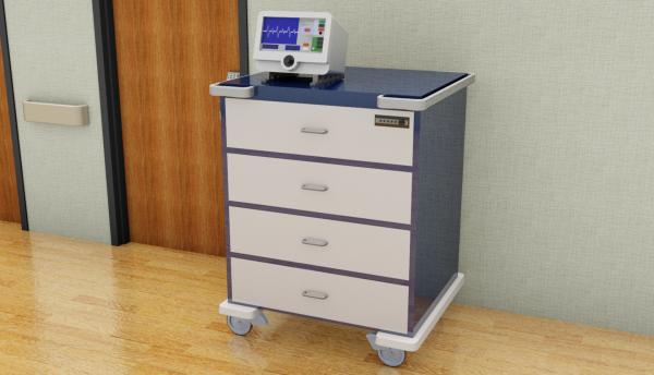 CRASH CART WITH LIFEPAK