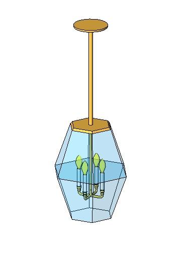 Hanging Polyhedron Light