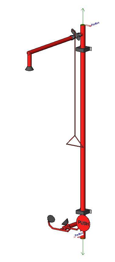 Emergency shower eyewash