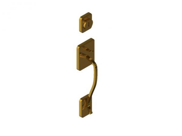 Brass Door Handle & Latch