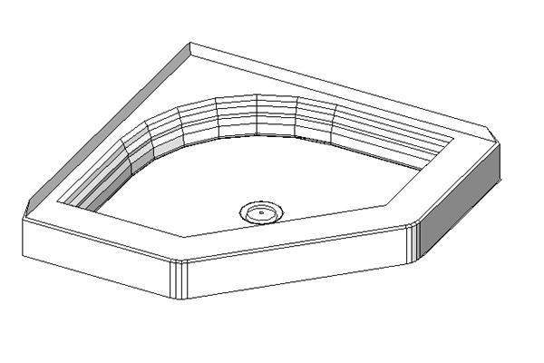 Kohler - K-9536 Captiva Neo-angle Shower Receptor
