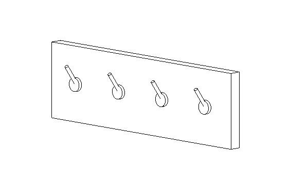 Bobrick B-985 Hook Strip