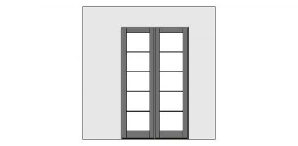 Kolbe VistaLuxe Collection Outswing Door Flush Style Standard Sill 2-Wide