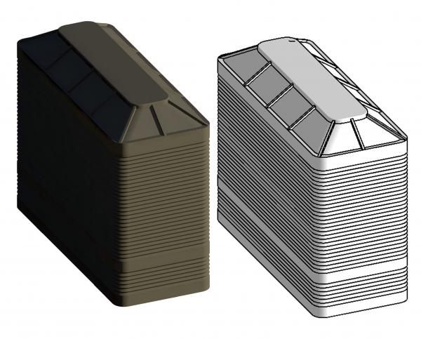 Rain Water Tank - 2000L Slim Line