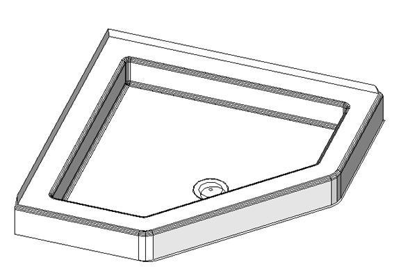 Kohler - K-9866 Profile Neo-angle Shower Receptor