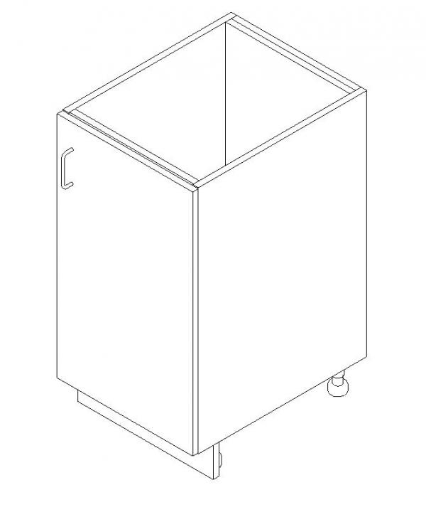 AWI 141 - Base Cabinet - Sink, 1 door