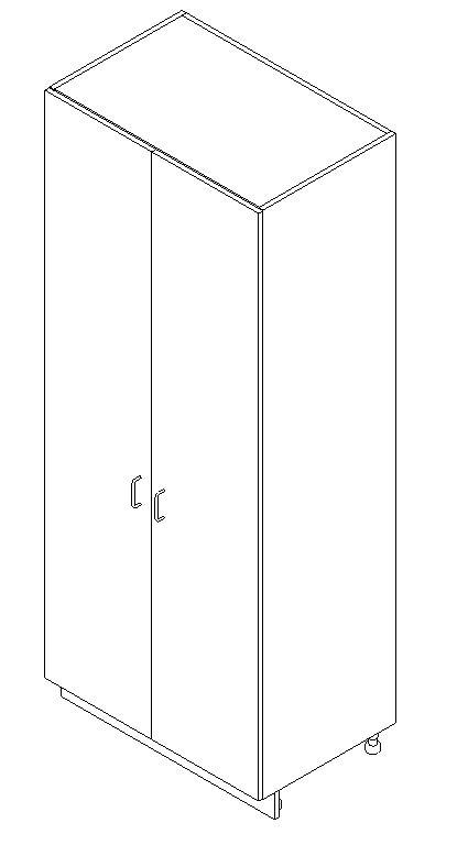 AWI 402 - Tall Cabinet - 2 Door