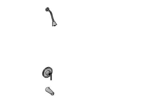 Kohler - K-T8224 Taboret Bath and Shower Faucet