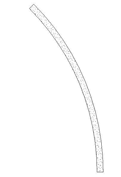Gypsum Section Curved - Center Justified