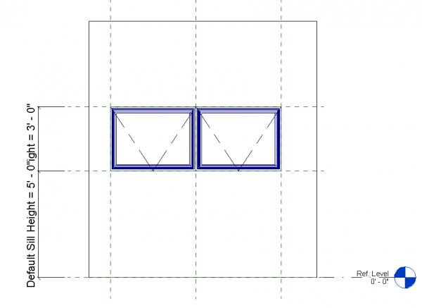Double window tagged as one unit