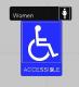Women's Handicap Restroom Sign
