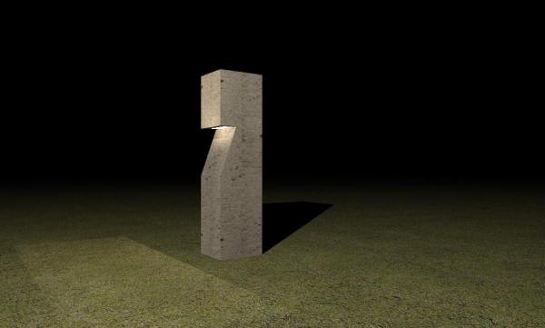 External Concrete Garden Light