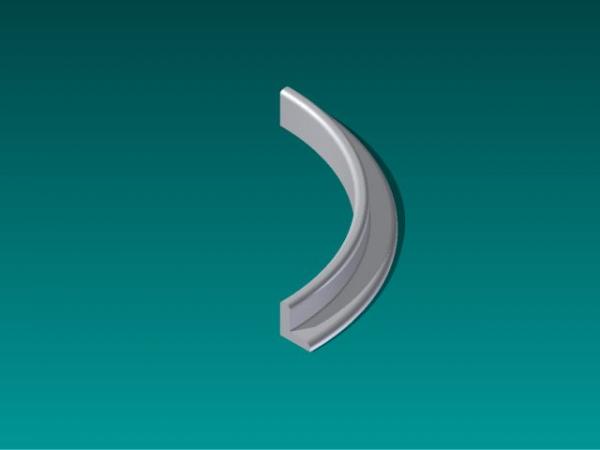 Landscape curbing 90 outside curve rfa