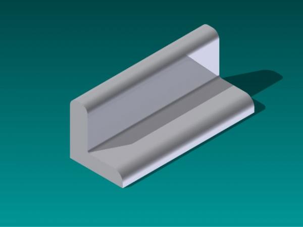 Landscape curbing 45 straight 18 rfa