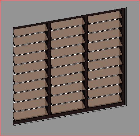 Ventana Celosia 3 CUERPOS