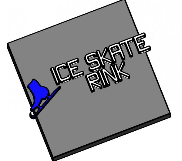 Ice rink logo/ logo de pista de hielo