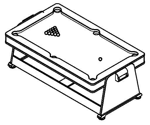 7ft 3-in1 Pool Table
