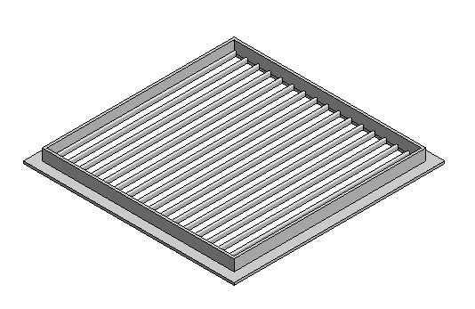 Exhaust Air Grille 0° Blades (Horizontal)