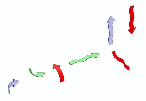 3D Arrow - 90° - Vertical Down