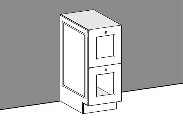 Base Cabinet single with two doors