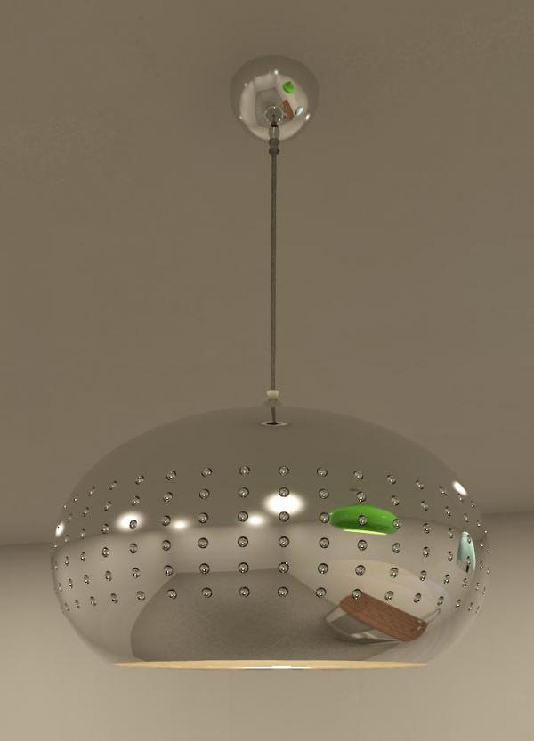 Modern Chrome Ceiling Pendant