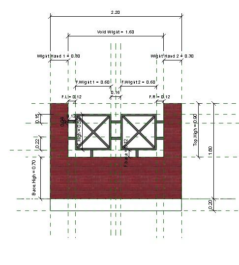 boundary wall.دیوار محوطه