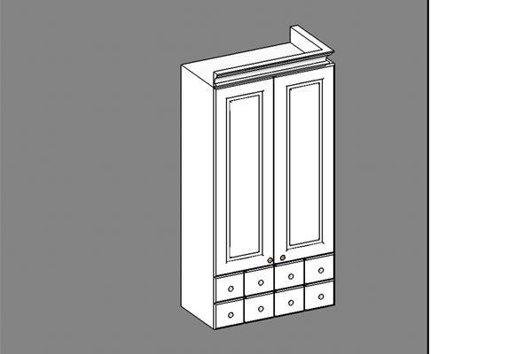 upper cabinet double door
