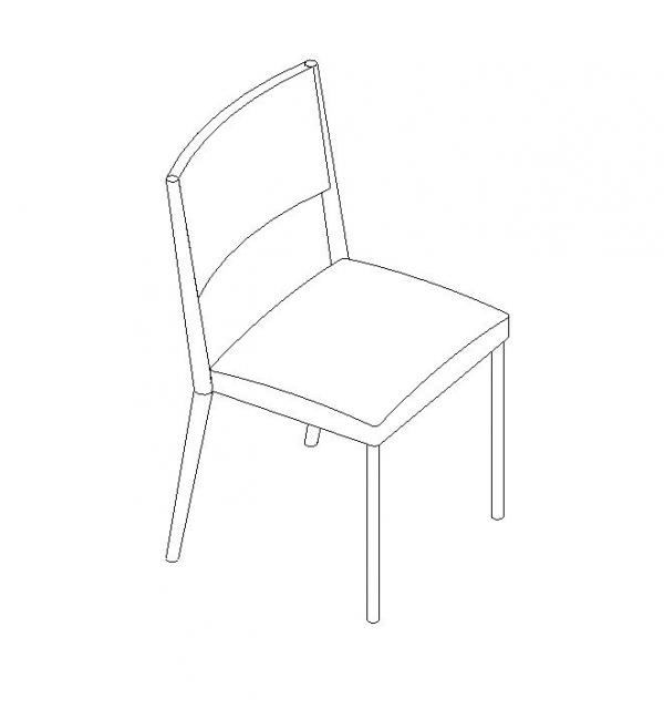 Chair - simple curve back