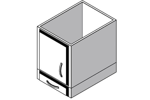 overhead cab with lower drawer