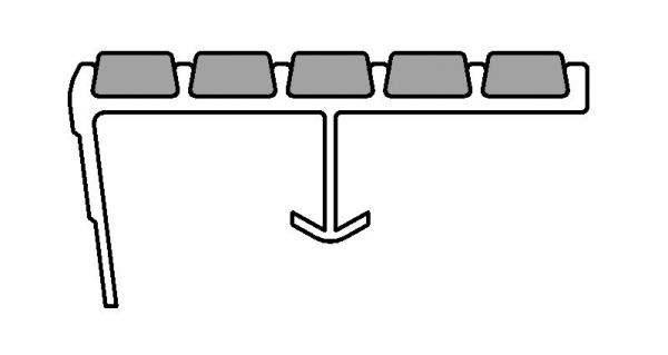 Stairs Nosing - 3" Width Angled Nose