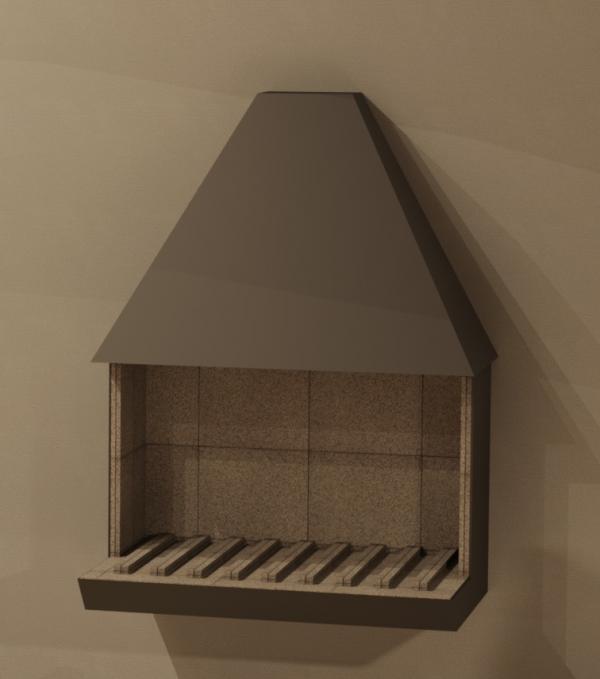 Fireplace Cubus by Nils Fagerholt