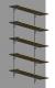 Wooden Wall mounted shelves 5' width