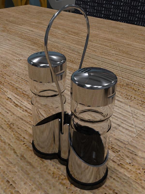 Salt and Pepper with Stand
