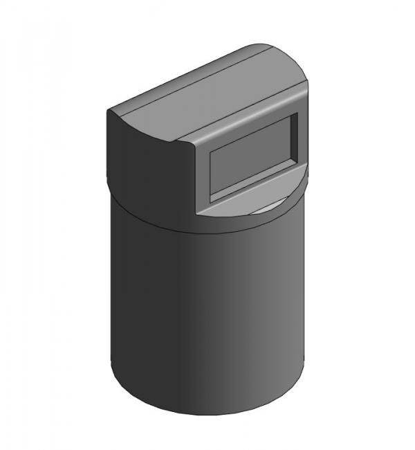 Detention Trash Receptacle