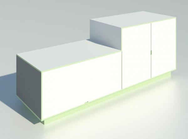 Sideboard green and white